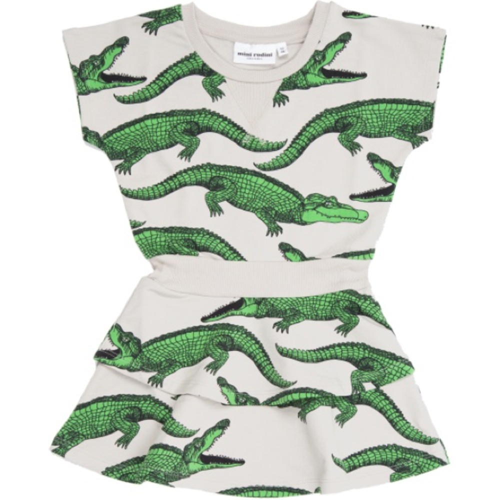Mini Rodini Girls Alligator dress size 1.5- 3 years